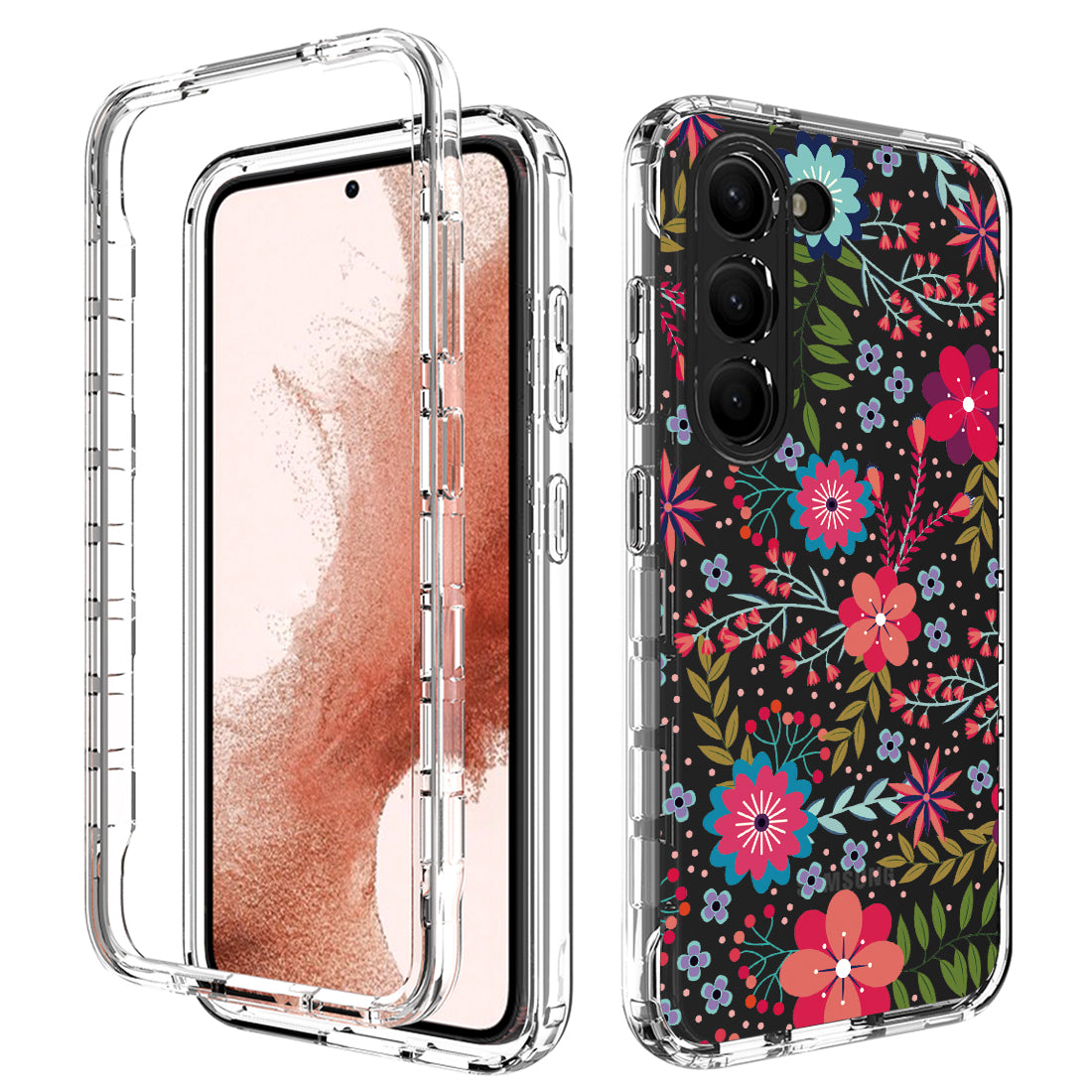 For Samsung Galaxy S23 Pattern Printing PC TPU 2-in-1 Phone Case Anti-scratch Transparent Cover For Samsung Galaxy S23 Pattern Printing PC TPU 2-in-1 Phone Case Anti-scratch Transparent Cover